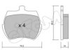 CIFAM 822-019-0 Brake Pad Set, disc brake